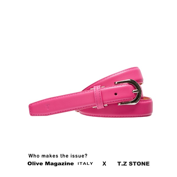 [ITALY SERIES]티지스톤-TZ1D501PK클래식 프리미엄 이태리 카프핑크 여자골프벨트(사이즈:20-38인치 / 벨트 폭:2.5cm)