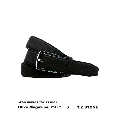 [ITALY SERIES]티지스톤-TZ1D104BK클래식 스웨이드블랙골프벨트(착용사이즈:24~42인치 / 벨트 폭:3cm)